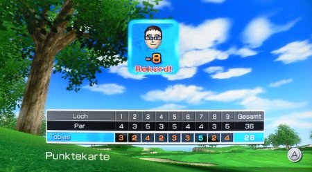 Wii Golf Rekord -8