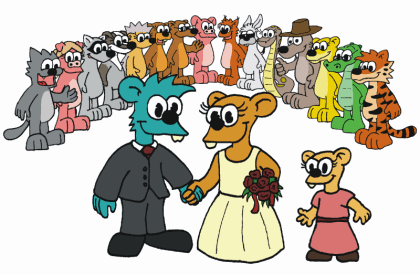 Hochzeitskarte Pilzy